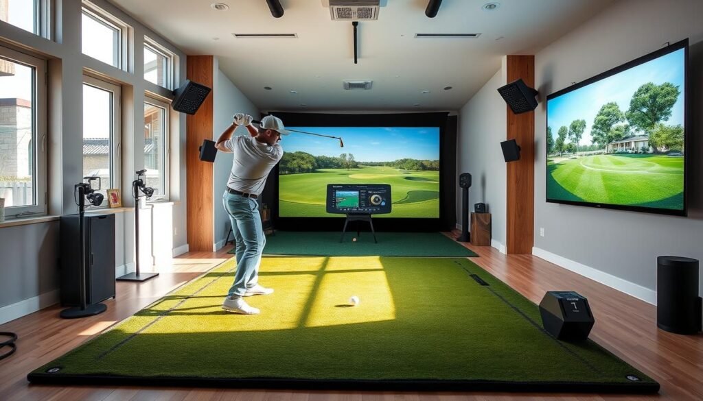 home golf simulator setup