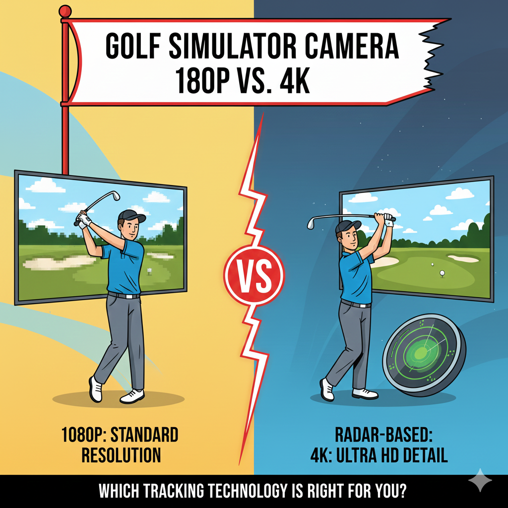 Golf Simulator 1080P vs 4K