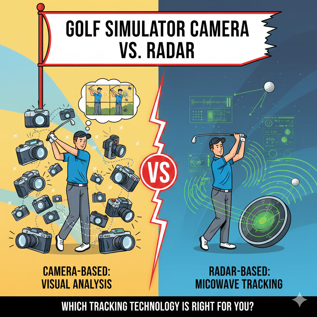 Golf Simulator Camera vs Radar